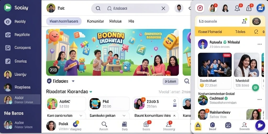 Tampilan antarmuka yang menawan dan mudah dinavigasi.