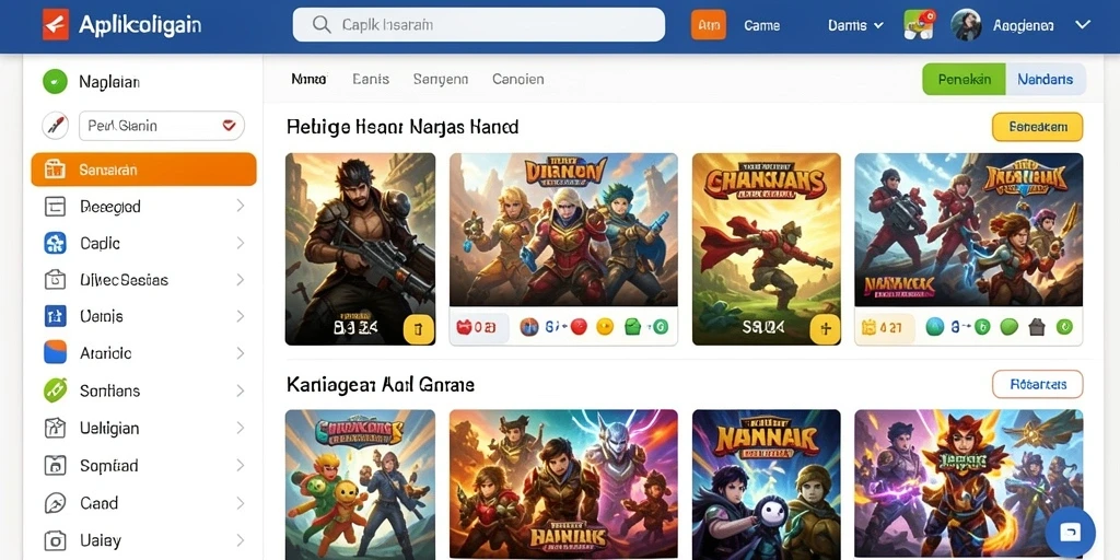 Tampilan awal yang menarik dan modern.