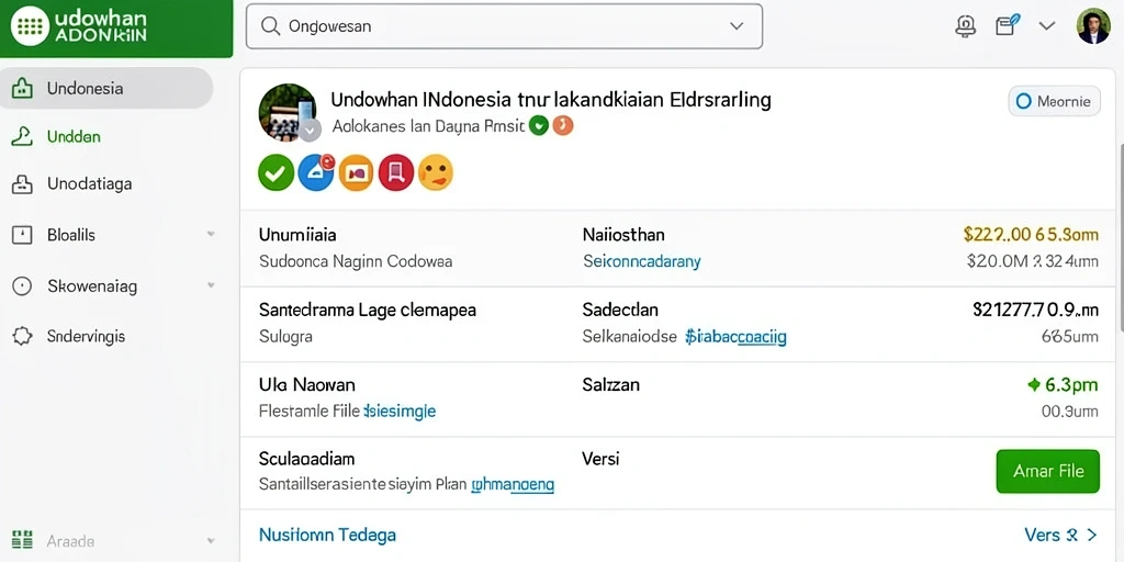Tampilan antarmuka yang modern dan menarik.