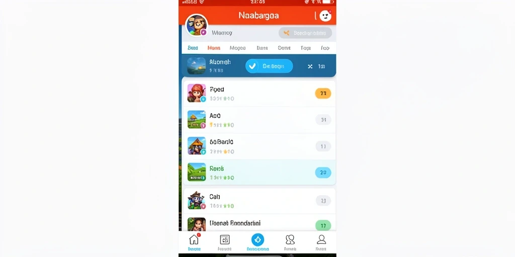Tampilan menu utama yang menarik dan intuitif.