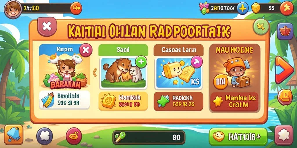 Tampilan antarmuka yang menarik dan modern.